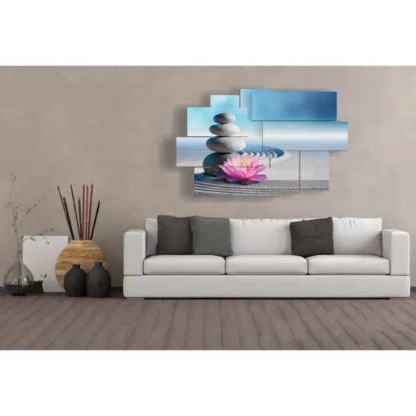 Blumenmuster in Violett