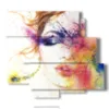 paintings abstract women painting eye - version: 6 pannelli 113x99cm