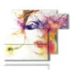 tableaux abstraits femmes peignant oeil - version: 6 pannelli 122x96cm