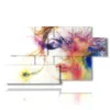 paintings abstract women painting eye - version: 7 pannelli 157x90cm