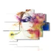 bilder abstrakte frauen malen auge - version: 9 pannelli 164x114cm