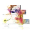 bilder abstrakte frauen malen auge - version: 10 pannelli 171x127cm