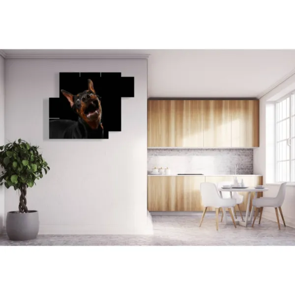 Tableaux pour le salon avec de grands chiens