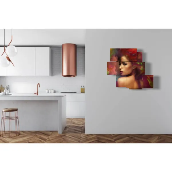 Red picture frame decoration