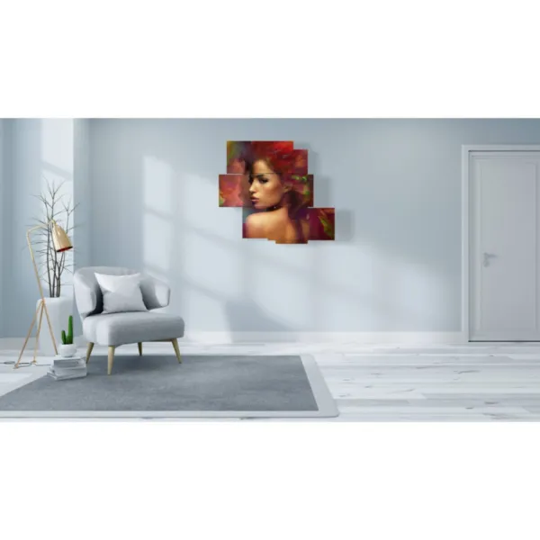 Modern red furniture