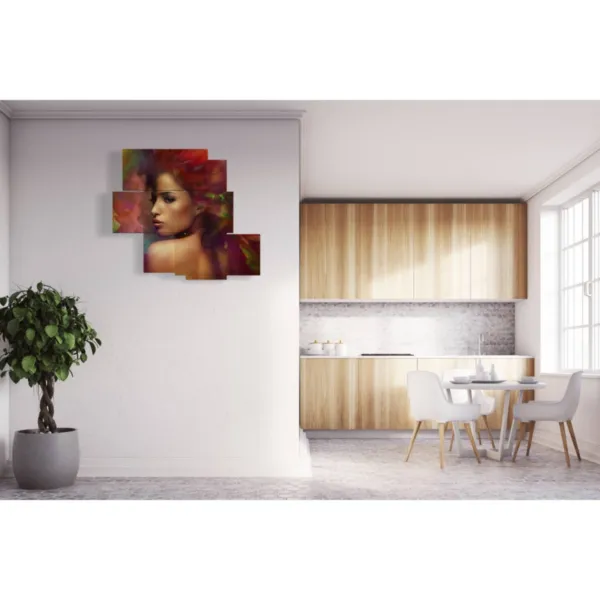 diseño de interiores cuadro rojo