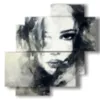 bild von charmanten frauen - version: 4 pannelli 77x78cm