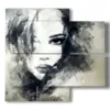 quadro di donne affascinanti - version: 4 pannelli 91x85cm