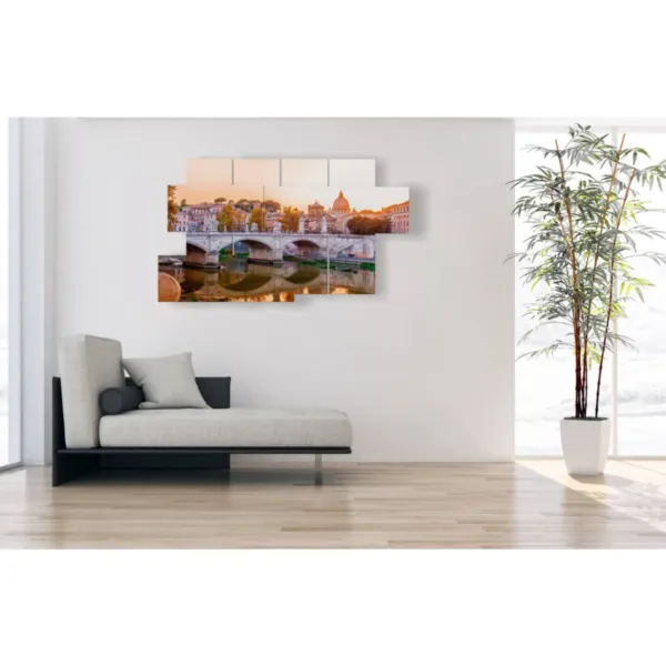 Póster del atardecer en Roma