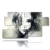 tableau de femmes charmantes - version: 7 pannelli 157x90cm