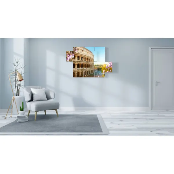 Decoración con foto del Coliseo