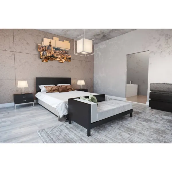 möbliertes Zimmer mit Foto aus Rom