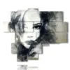 painting of charming women - version: 13 pannelli 180x151cm