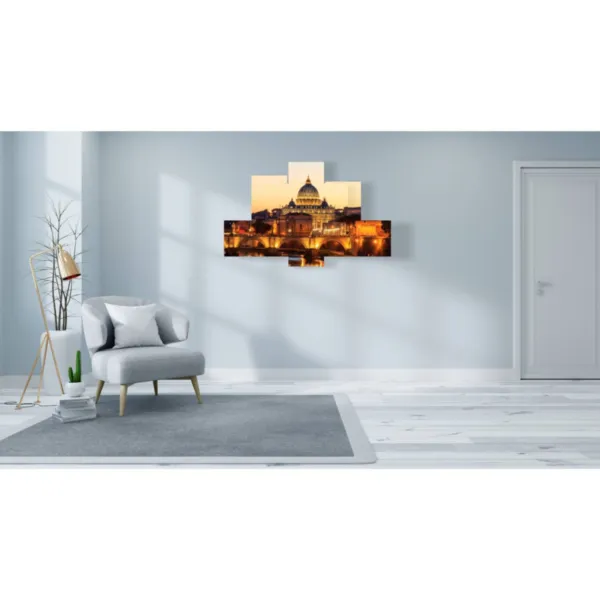 decoraciones de Roma por la noche