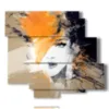 3d paintings abstract prints woman portrait - version: 6 pannelli 113x99cm
