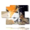 3d paintings abstract prints woman portrait - version: 6 pannelli 129x94cm