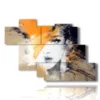 cuadros en 3d impresiones abstractas retrato de mujer - version: 7 pannelli 150x102cm