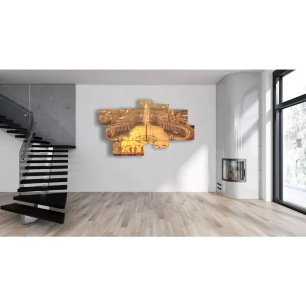 Artistic print of downtown Rome