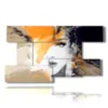 3d paintings abstract prints woman portrait - version: 9 pannelli 177x101cm