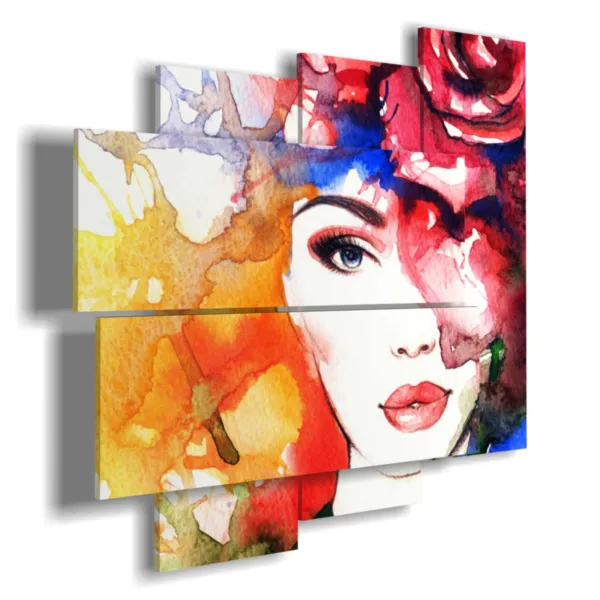 Paintings of women with flower hats