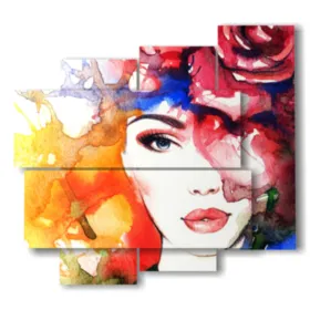 Paintings of women with hats