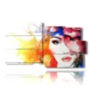 paintings women with hat of flowers - version: 10 pannelli 183x100cm