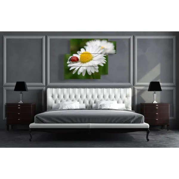 impresiones florales blancas