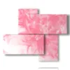 tableaux rose art abstrait - version: 4 pannelli 94x77cm