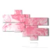 pink abstract art paintings - version: 7 pannelli 171x115cm
