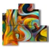 imaginaciones cuadros coloridos - version: 4 pannelli 83x78cm
