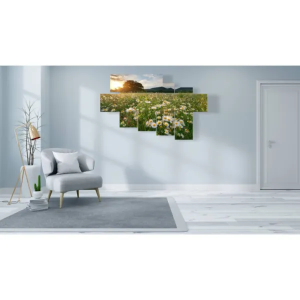 Druck mit Gänseblümchen