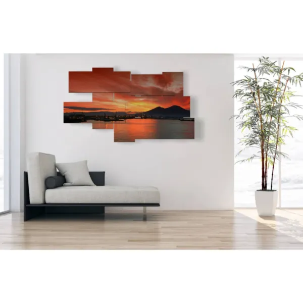 Sunset decoration in Naples