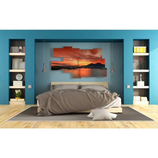 Decoración atardecer Nápoles