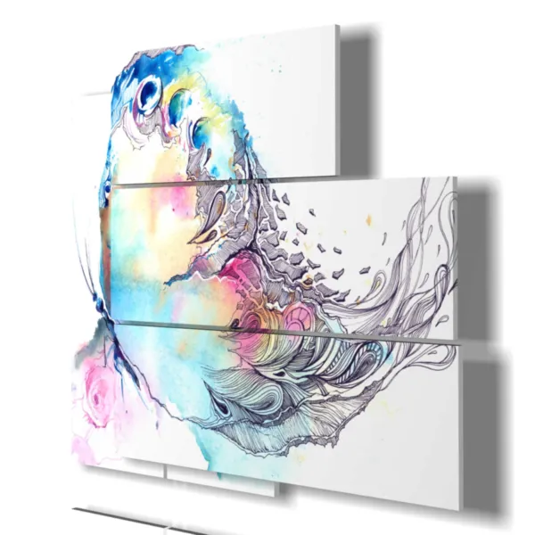 tableaux d''animaux abstraits modernes