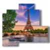 cuadro paris moderno entre los arboles - version: 4 pannelli 83x78cm