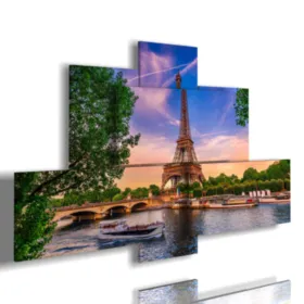 quadro parete moderna Paris