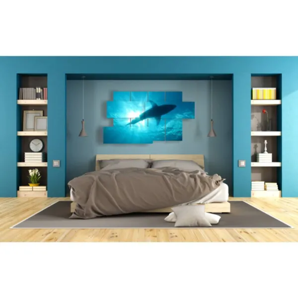 Gemälde, Höhe Meer und Fische