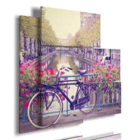 Paintings and photos of Amsterdam city center
