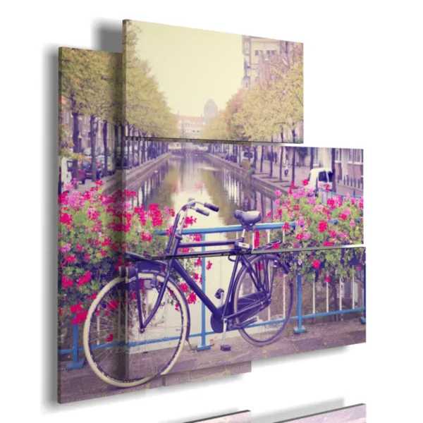 Paintings and photos of Amsterdam city center