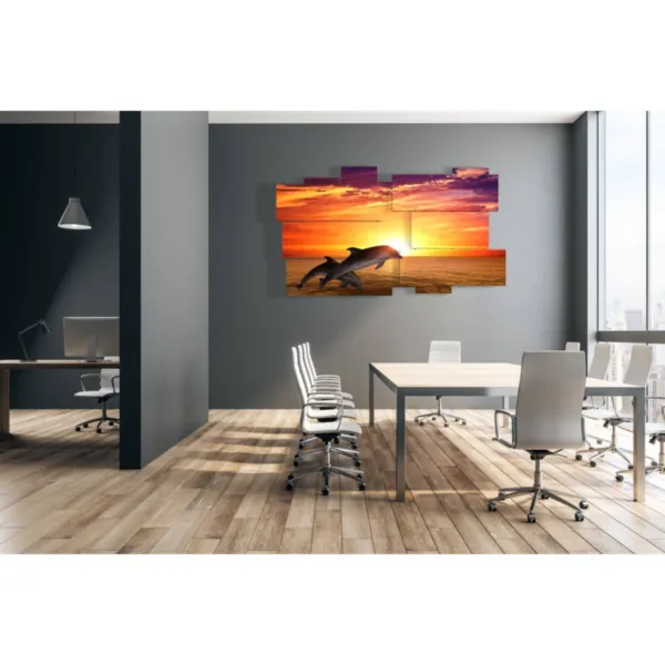 fish decoration on canvas