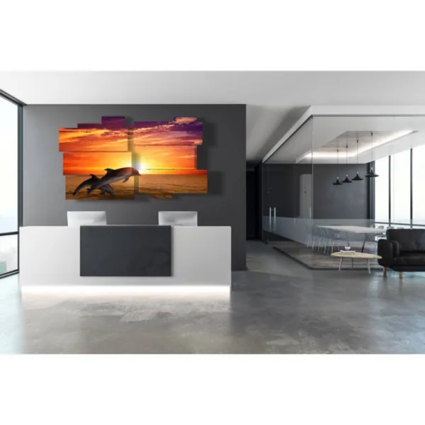 Decoración de peces en tela