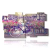 bild foto amsterdamer innenstadt und fahrrad - version: 11 pannelli 184x104cm