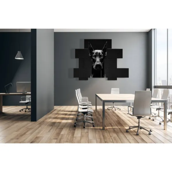 Imágenes decorativas de un perro enojado