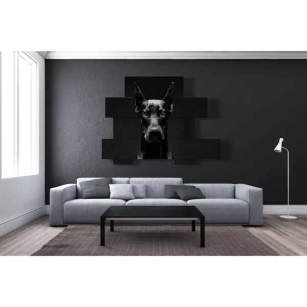 Affiche de chien en colère