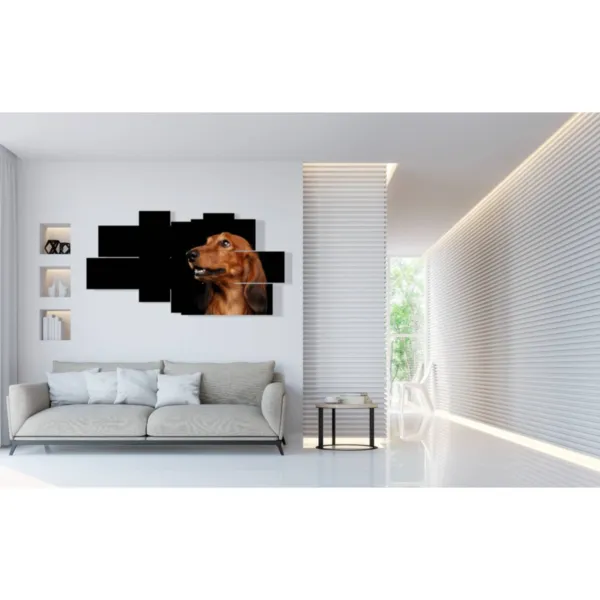 Mural art with breed dogs