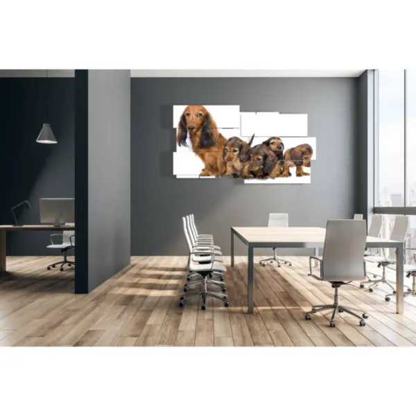 Decorative picture of puppy puppies