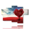 quadro cuore rosso