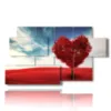 tableau coeur rouge dans l arbre - version: 7 pannelli 157x90cm