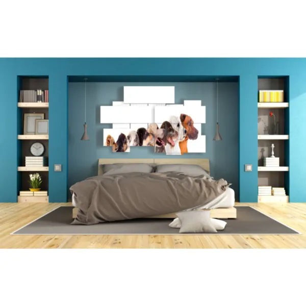 Hündekunst auf Leinwand