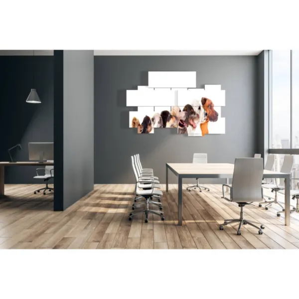 tableaux muraux avec des chiens dessinés